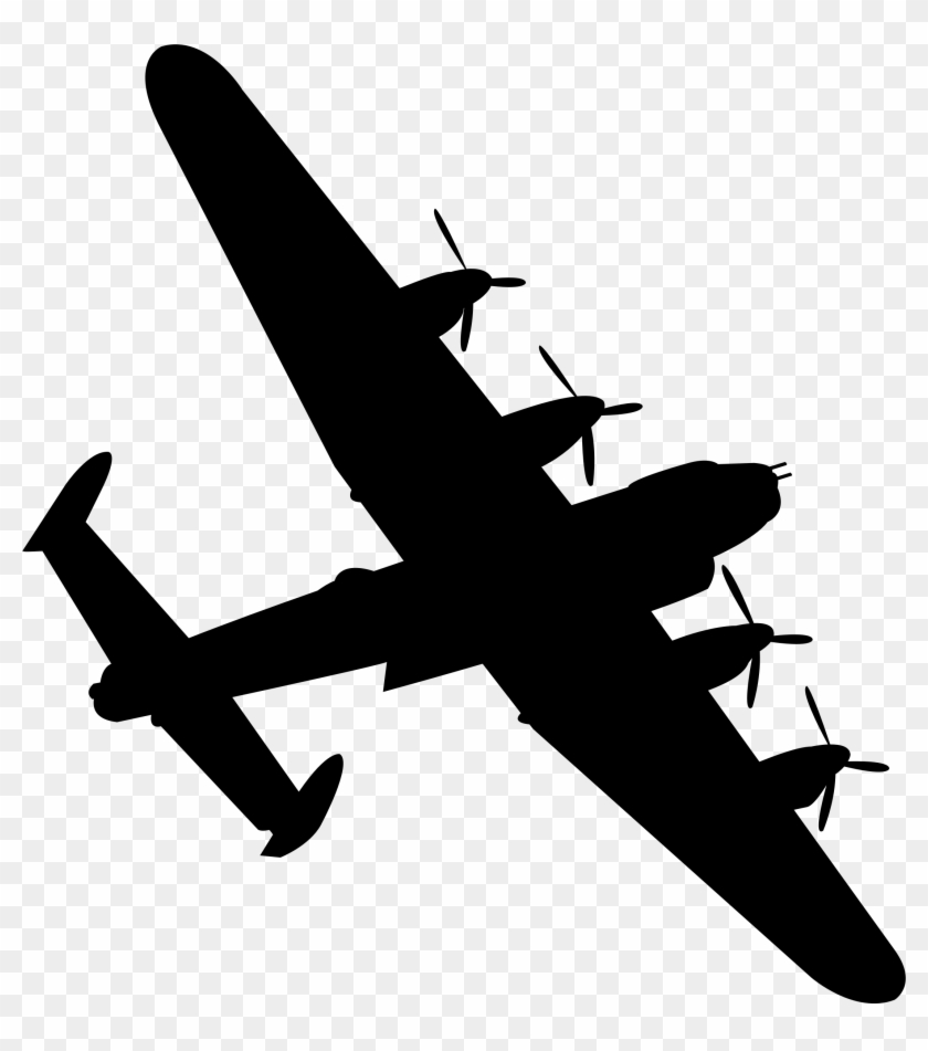 Lancaster Bomber Black Silhouette Icons Png - Sunderland Clipart