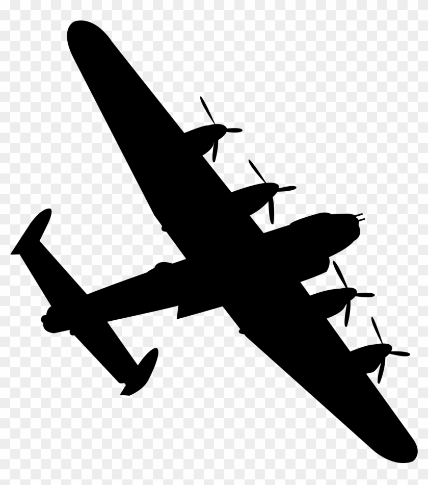 Lancaster Bomber Black Silhouette Icons Png - Sunderland Clipart #1109133