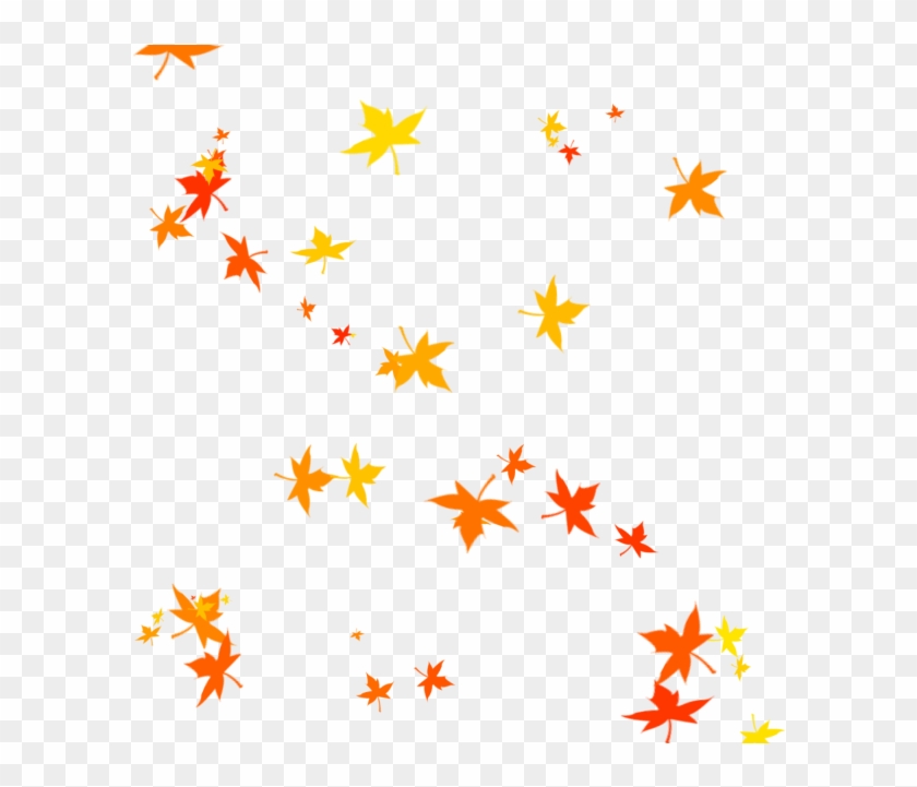 Yellow Leaf Clipart Fall - Falling Fall Leaves Png Transparent Png #1109597