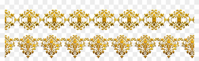 Pattern Transprent Png Free Download Jewellery Symmetry - Golden Borders Clipart