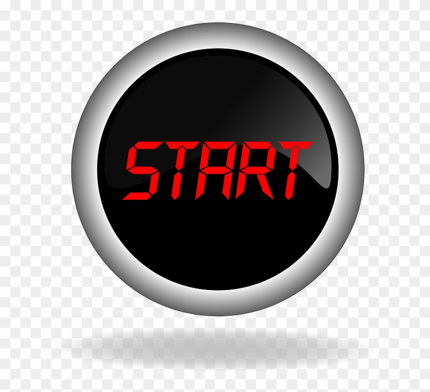 Start Button Png - Boton Sin Fondo Png Clipart #1110508