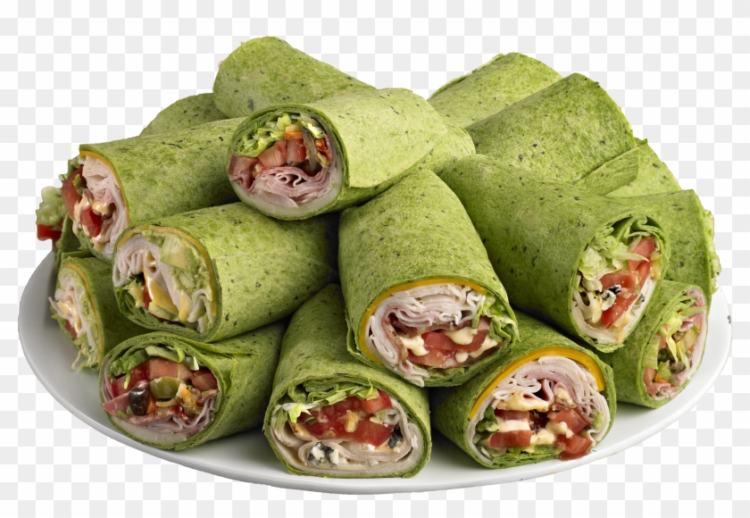 Which Wich Catering Platter Featuring Spinach Wrapped - Spring Roll Clipart #1110730