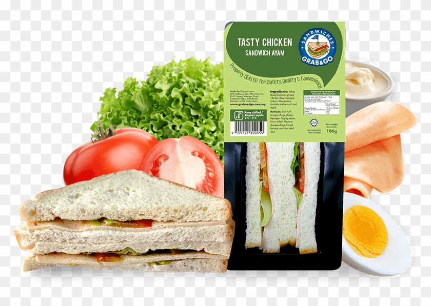 Grab & Go Sandwich Double Cheese 120g/pack Horeca Suppliers - Grab & Go Sandwich Clipart #1110786