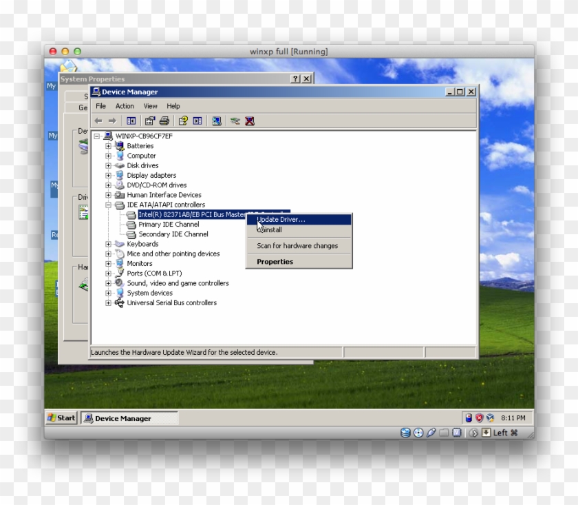 Install Windows Xp Onto Usb - Device Manager Clipart