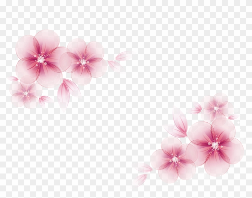 15 Pink Flower Vector Png For Free Download On Mbtskoudsalg - Watercolor Painting Clipart