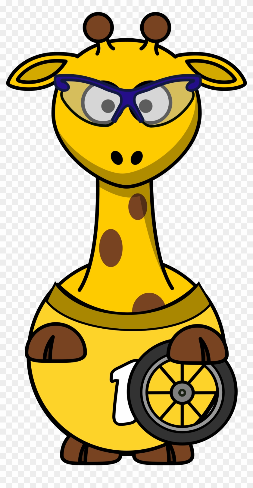 This Free Icons Png Design Of Giraffe Cyclist Clipart #1111235