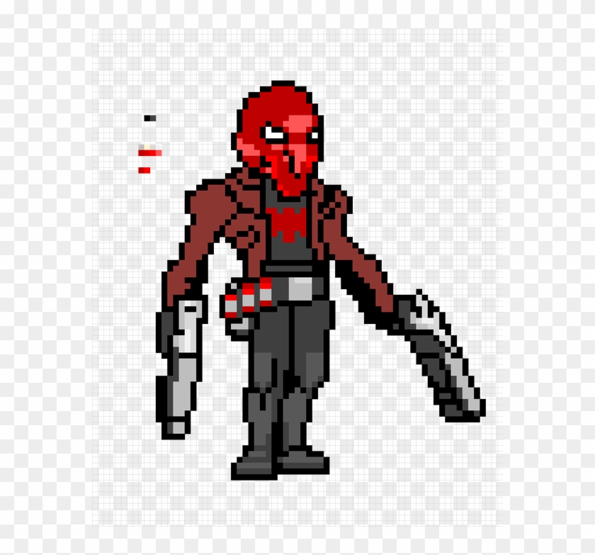 First Reaper Sprite Edit, Red Hood, Went For The Animated - Overwatch Pixel Art Grid Clipart #1111408