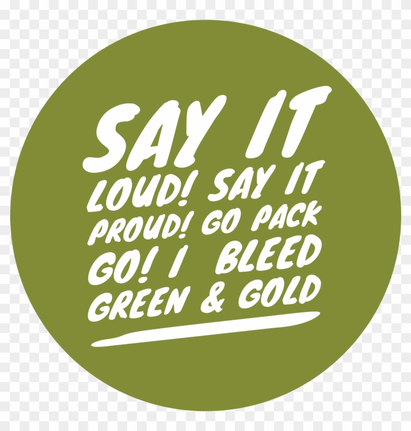 Green & Gold American Flag - Circle Clipart