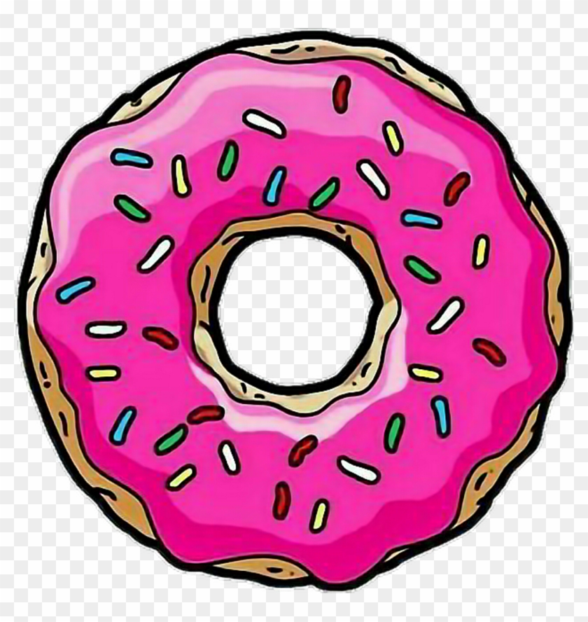 Tumblr Sticker - Simpsons Donut Png Clipart #1111873
