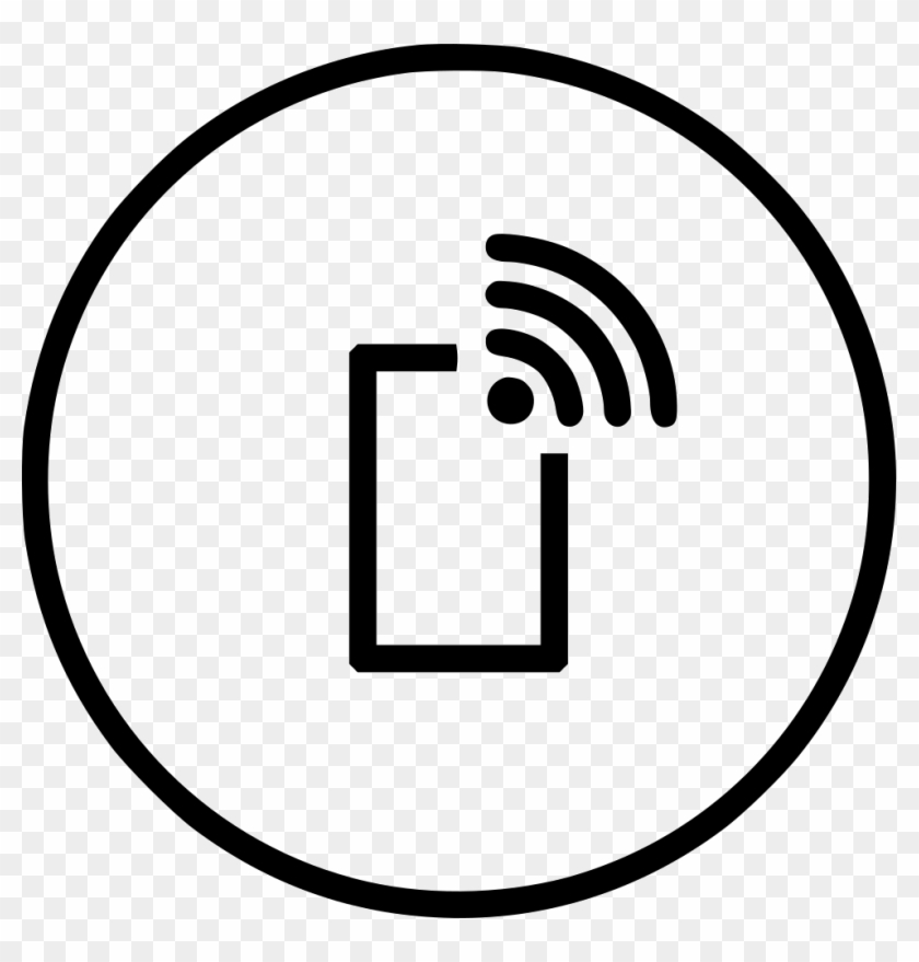 Mobile Wifi Wireless Internet Data Connection Hotspot - Circle Clipart #1112105
