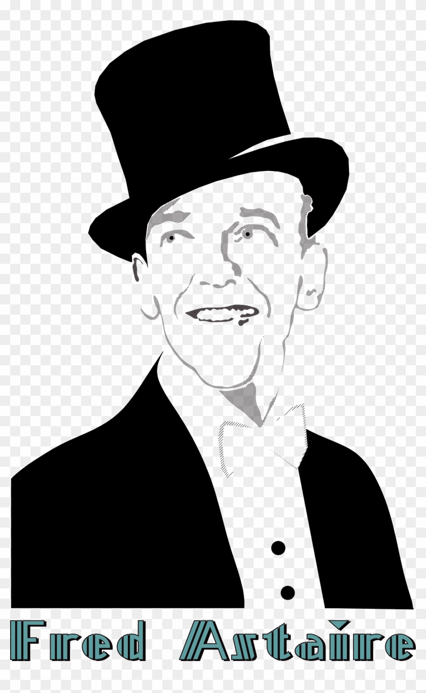 Upside Down Clipart Top Hat - Fred Astaire Png Transparent Png #1112138