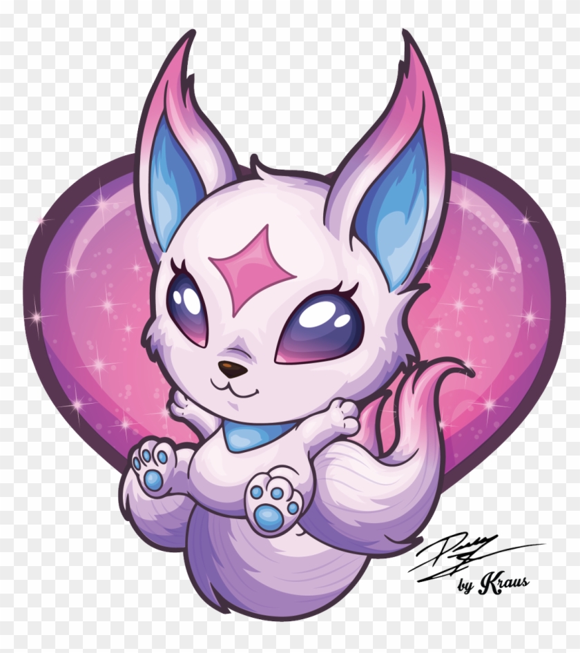Kiko By Kraus Illustration Hd Wallpaper Background - Star Guardian Ahri Pet Clipart