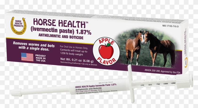 Apple-flavored Ivermectin Paste Dewormer - Ivermectin For Horses Clipart #1112315