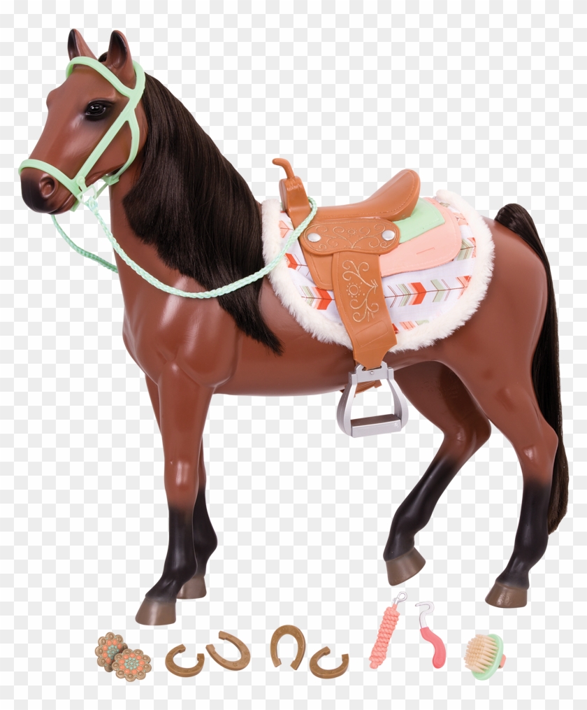 20 Inch Bay Buckskin Horse For 18 Inch Dolls - Our Generation Horse Clipart #1112352