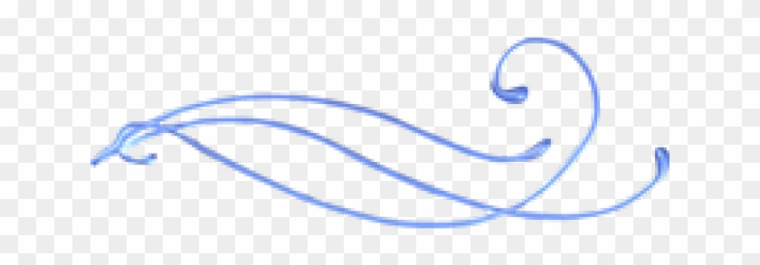 Decorative Line Blue Clipart Curly - Lignes Courbes Png Transparent Png