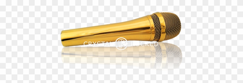 Golden Microphone Png - Gold Clipart #1113219