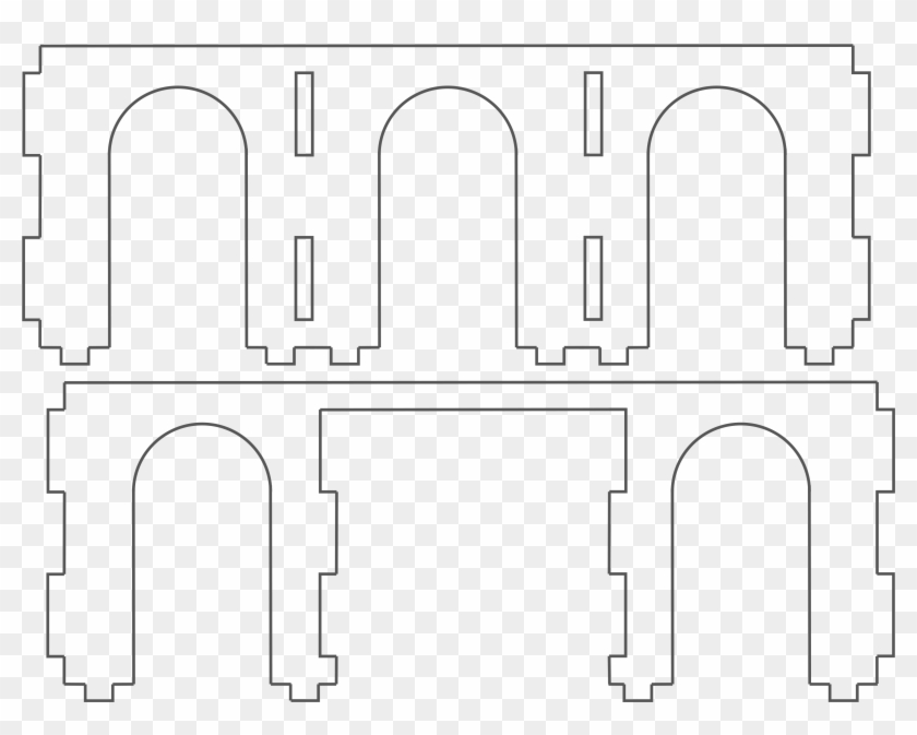 Skittles - Internal Panels - Technical Drawing Clipart