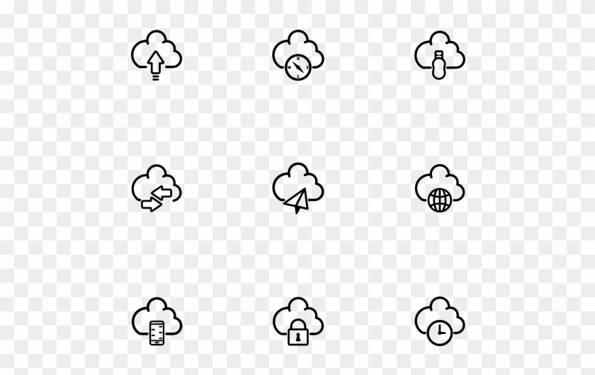Cloud Technology - Cloud Icon Free Vector Clipart #1113374