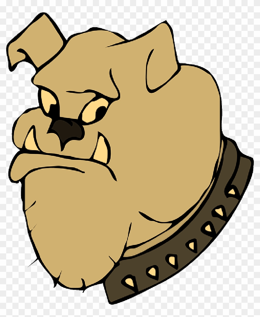 Bulldog Puppy Cartoon Veterinarian Dog Collar - Dog Collar Clipart - Png Download