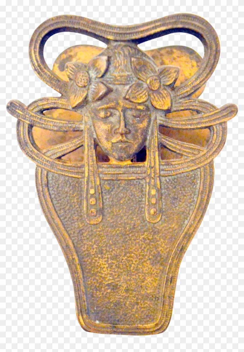 Cast Iron Figural Paper Clip Holder - Antique - Png Download #1114346