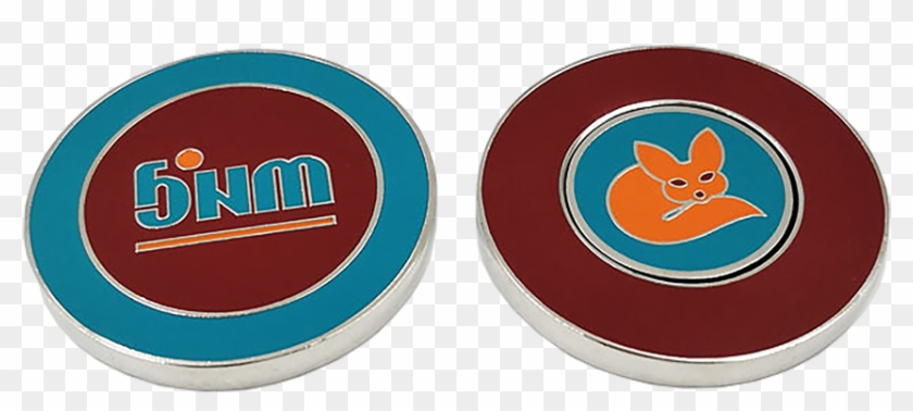 Metal Poker Chip Ball Marker - Circle Clipart #1115143