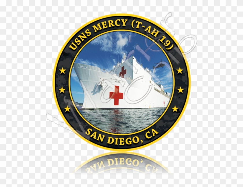 Navy Usns Mercy T-ah 19 - Usns Mercy Challenge Coin Clipart #1115170
