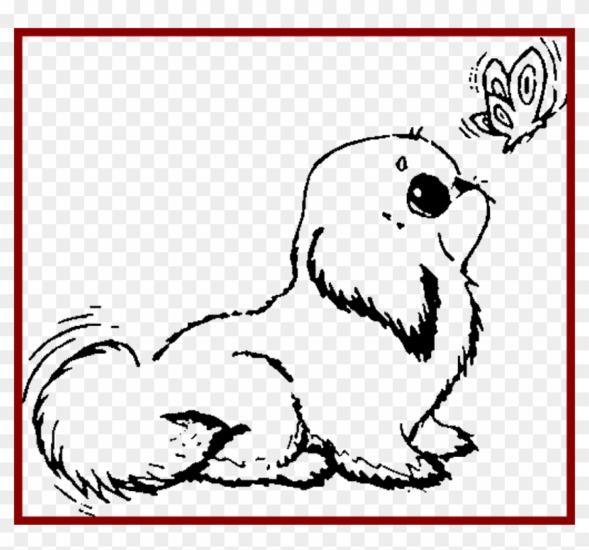 Latest Coloring Pages Of Cute Dogs Excellent Colouring - Puppy Love Cute Dog Coloring Pages Clipart