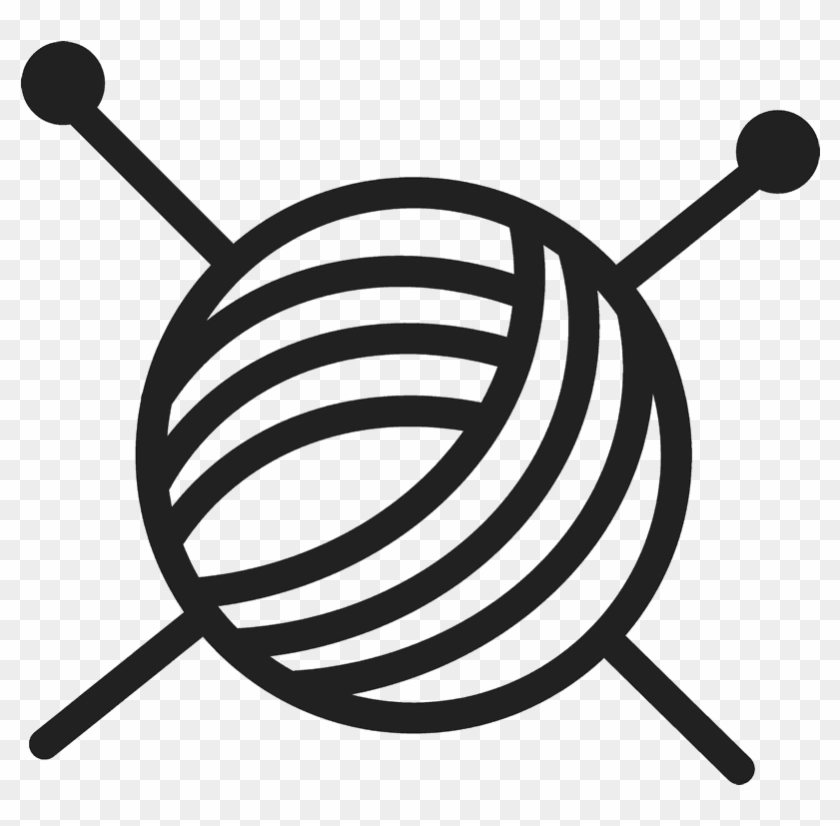 Jpg Black And White Library Yarn Rubber Stamp Sewing - Simple Flower To Draw Clipart #1115743