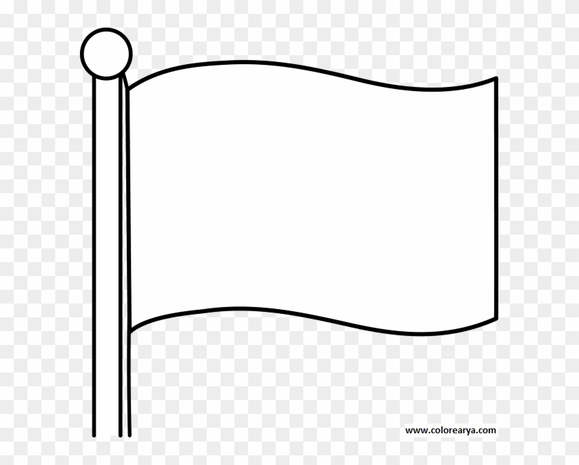 Flag Banner Clipart Black And - Blank Flag Clipart - Png Download #1116240