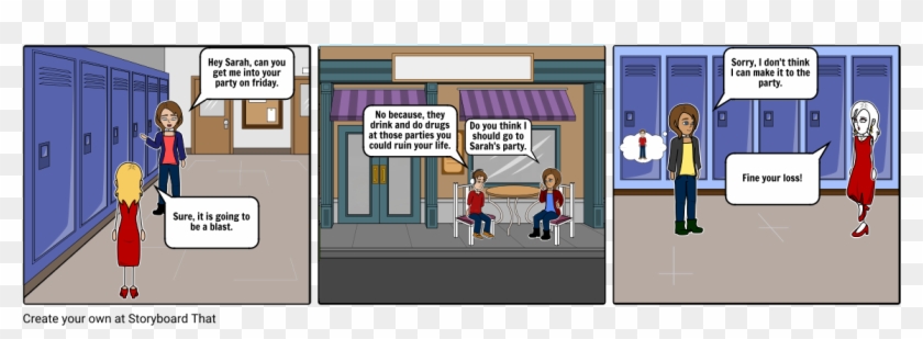 Say No To Drugs - Cartoon Clipart