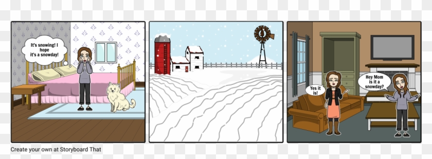 Snow Day - Cartoon Clipart #1116667