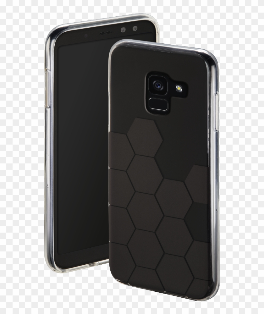 "hexagon" Cover For Samsung Galaxy A8 , Black - Smartphone Clipart #1116708