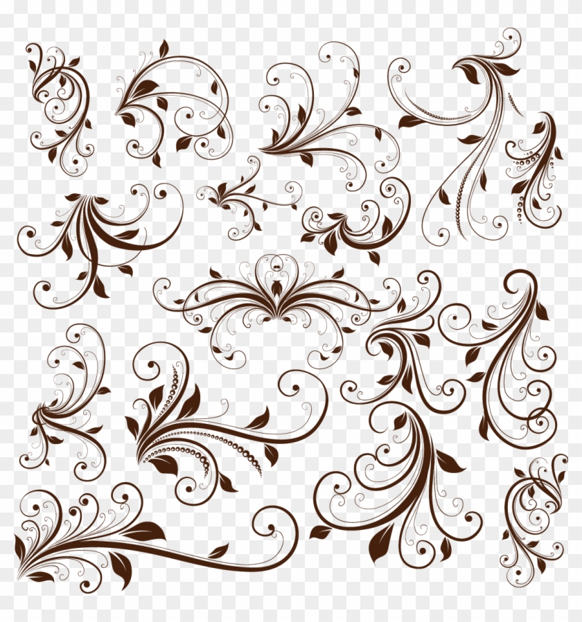 Decorative Png Image Transparent - Swirl Vector Clipart #1116902