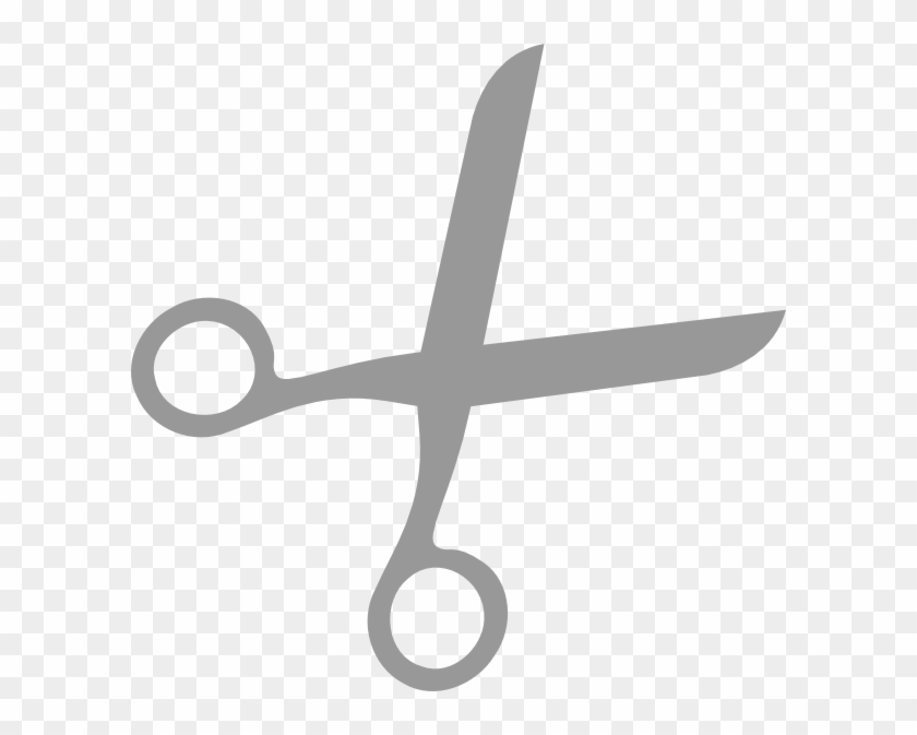 Small - Scissors Icon Grey Png Clipart #1116972