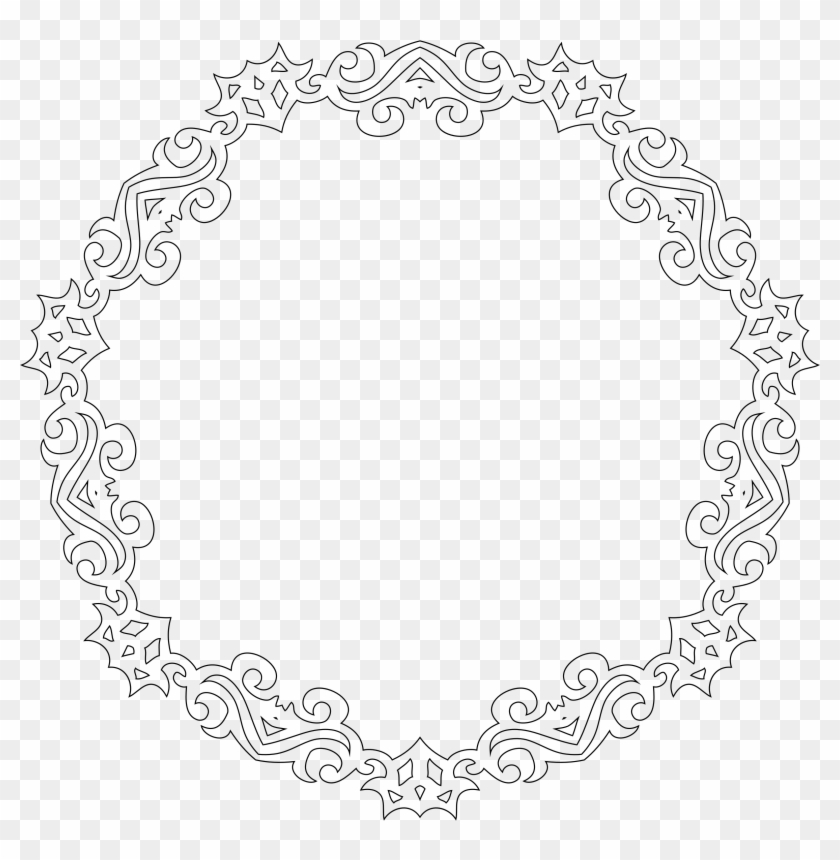 This Free Icons Png Design Of Decorative Line Art Frame Clipart #1117024