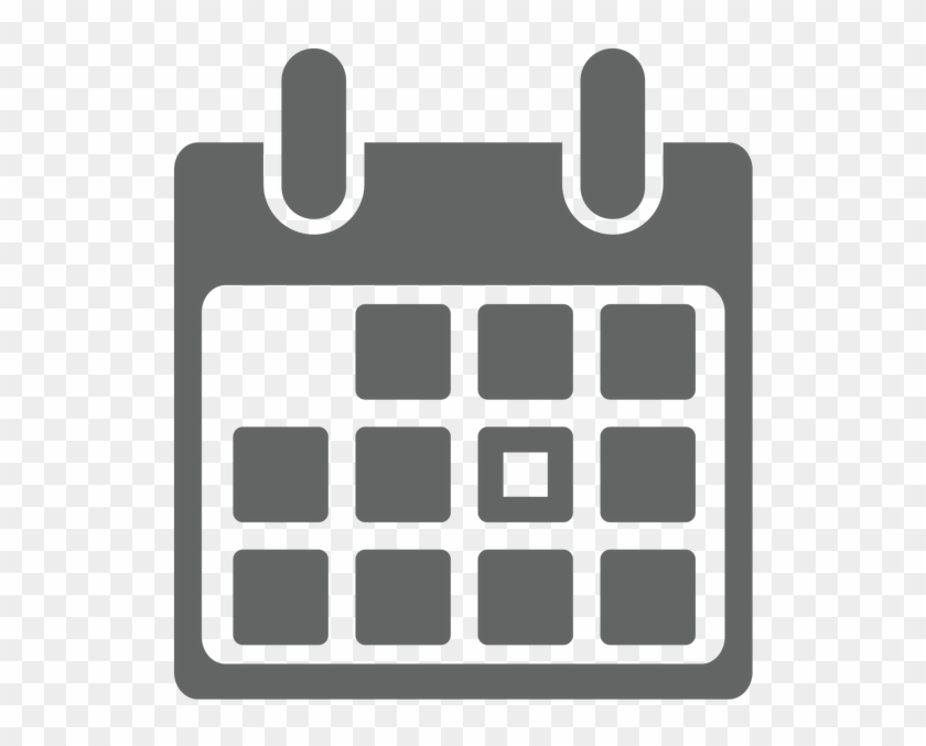White Grid Transparent - Calendar Icon Png Clipart