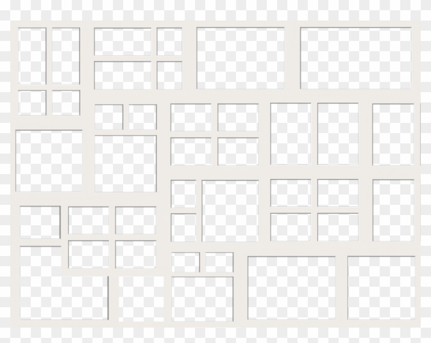 Silver Hearts Border Photo - Monochrome Clipart #1117524