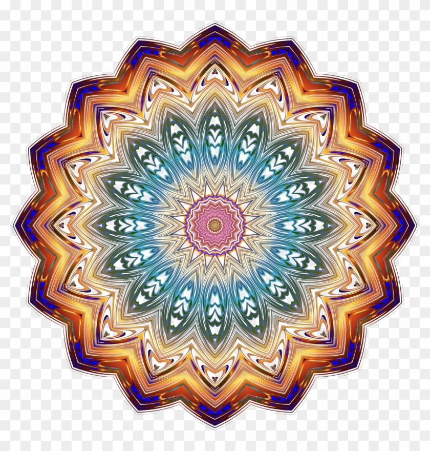 This Free Icons Png Design Of Prismatic Mandala Line Clipart