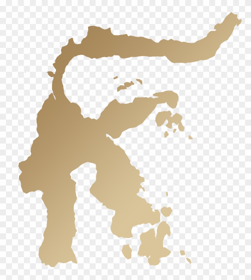 Theta Ridge Green Coffee Celebes Indonesa Asia - Peta Sulawesi Vector Png Clipart