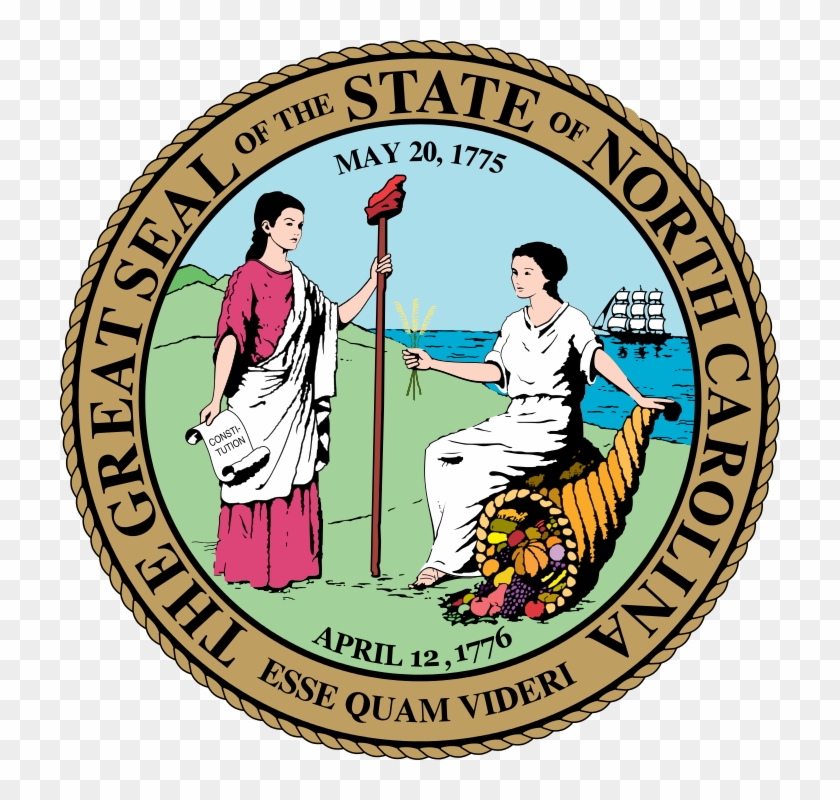 600 X 600 2 - North Carolina State Seal Clipart #1118334
