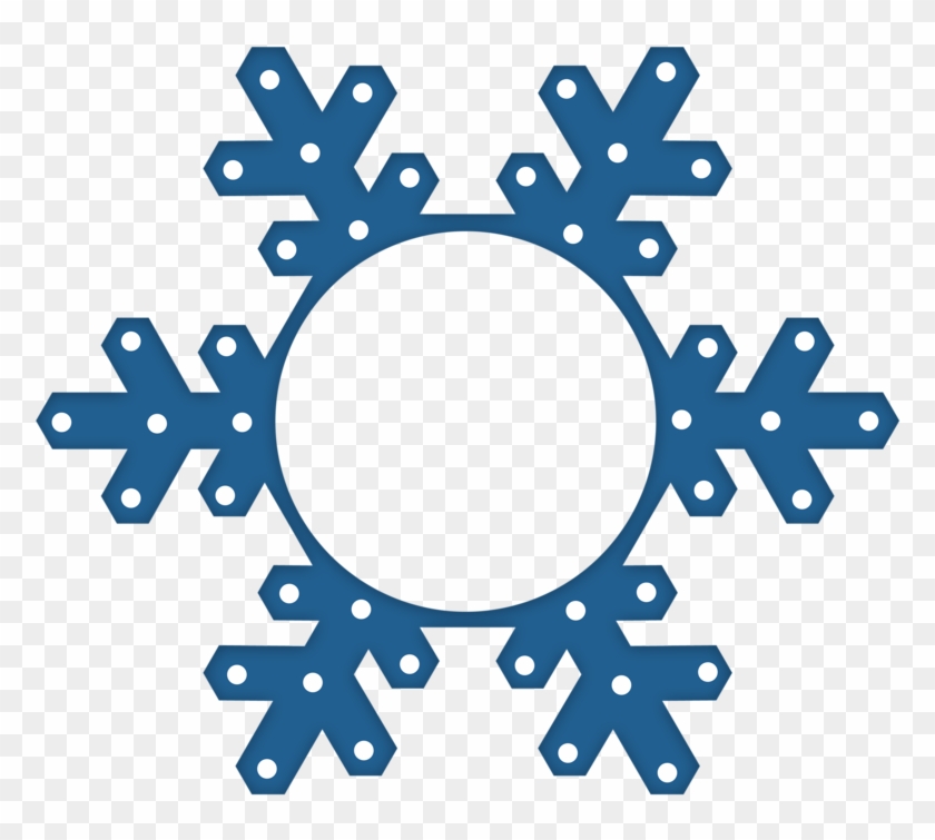 ○‿✿⁀winter‿✿⁀○ Kit, Xmas, Christmas, Snowflakes - Simple Snowflake Shape Png Clipart #1118741