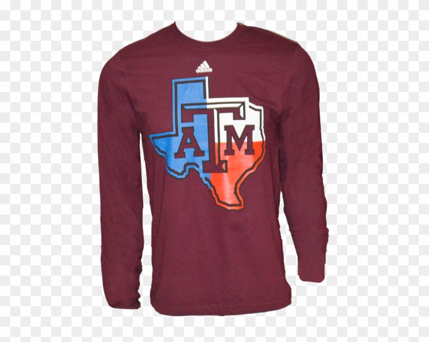 Texas A&m Lonestar Long Sleeved T-shirt With The Texas - Long-sleeved T-shirt Clipart