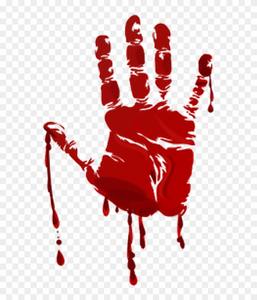 Bloody Sticker - Bloody Hand Image Transparent Clipart