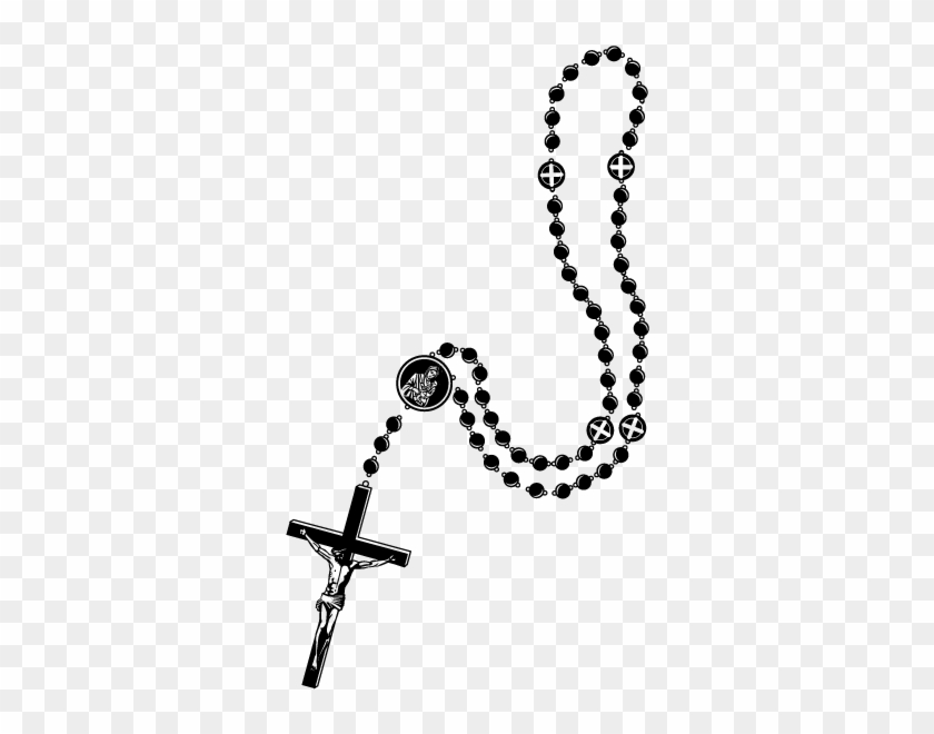 Bead Prayer Clip Art Vector Necklace Transprent - Transparent Rosary Clip Art - Png Download