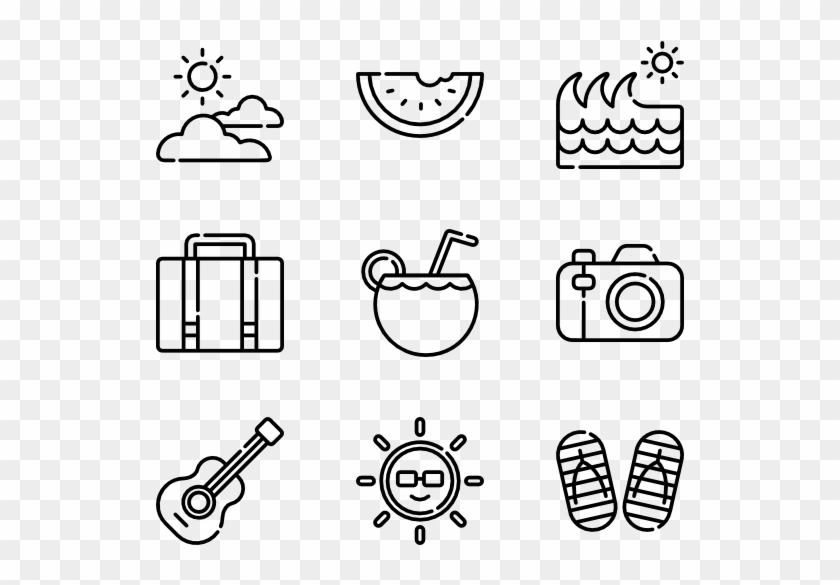 Hawaii Outline - Rock And Roll Icon Clipart