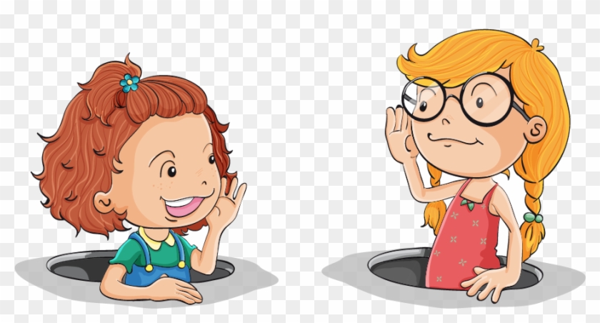 To Each Other Jpg Transparent Huge - Girl With Speech Bubble Clipart #1120072