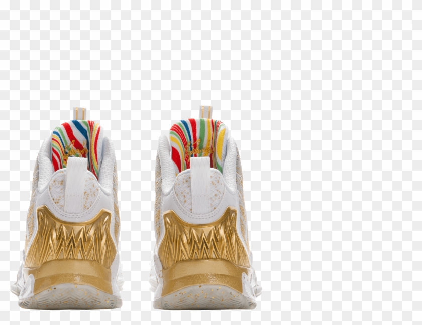 Anta Kt2 Chase White/gold - Sneakers Clipart #1120107