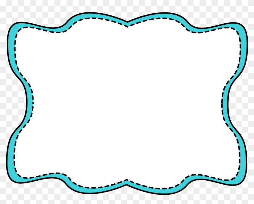 Blue Border Clipart - Frame Black And Blue - Png Download