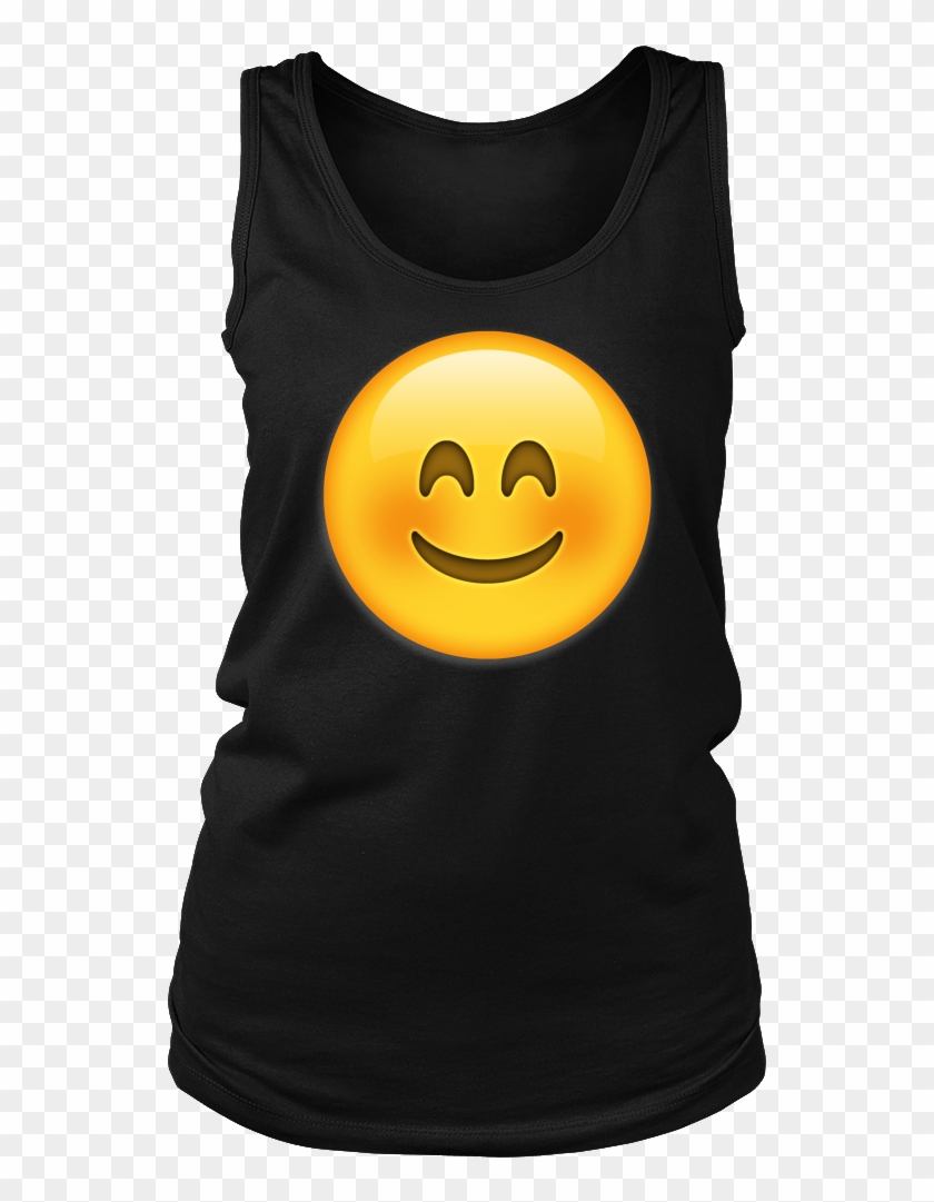 Blush Emoji Tank Top Clipart