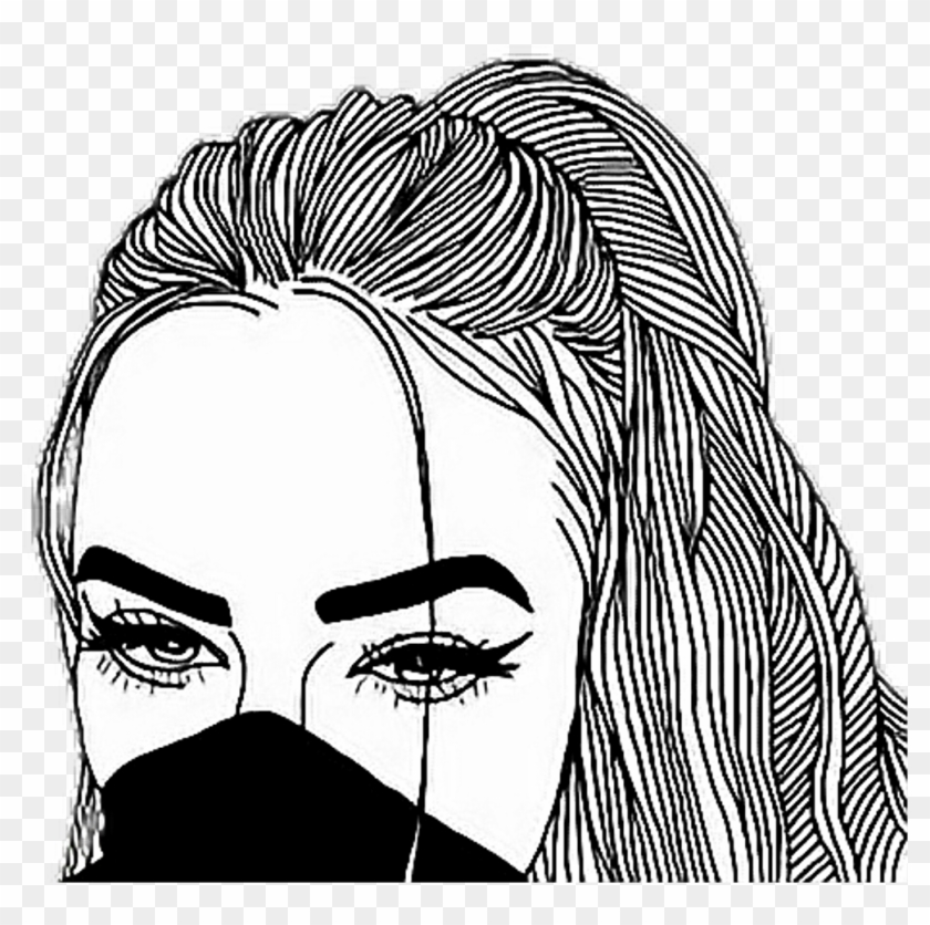 Tumblr Outlines Tumblrgirl Love December2017 - Outline Girl Clipart